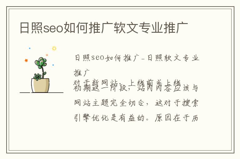 日照seo如何推广软文专业推广